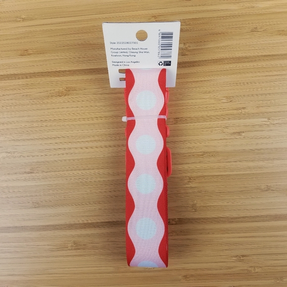 Path Travel Adjustable Strap Red Pink Polka Dot - Picture 4 of 4